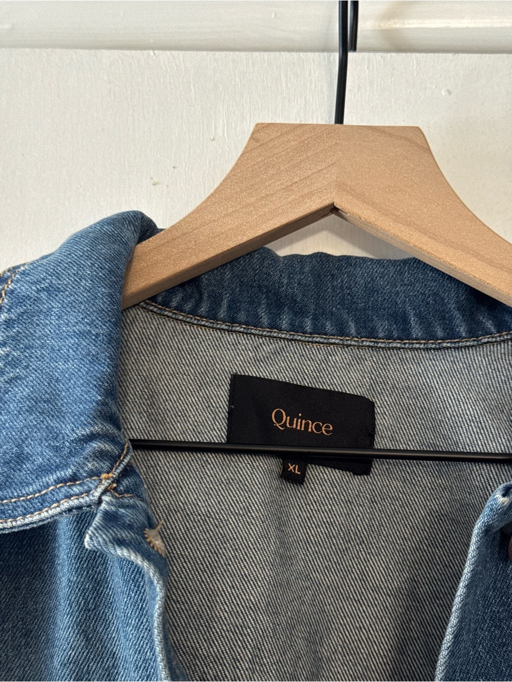 Quince 100% Organic Cotton Denim Jacket XL Indigo Blue - Picture 6 of 10